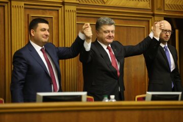 Гройсман, Порошенко, Яценюк