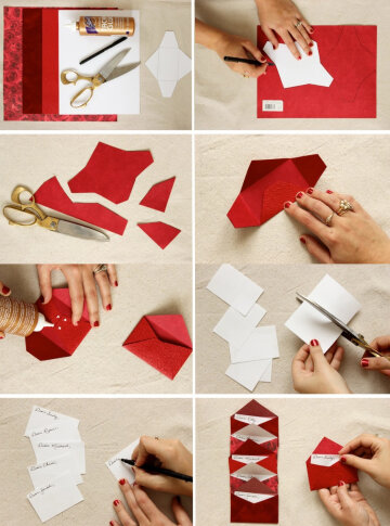 Как сделать конверт и открытку на День святого Валентина