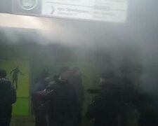 Станцію метро в Харкові заволокло димом: людям стало складно дихати, кадри НП
