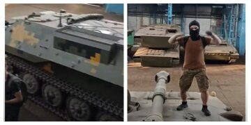 "Сразу с завода на фронт": блогеры устроили пляски на военной технике в Харькове, видео
