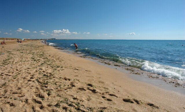 пляж крым берег море