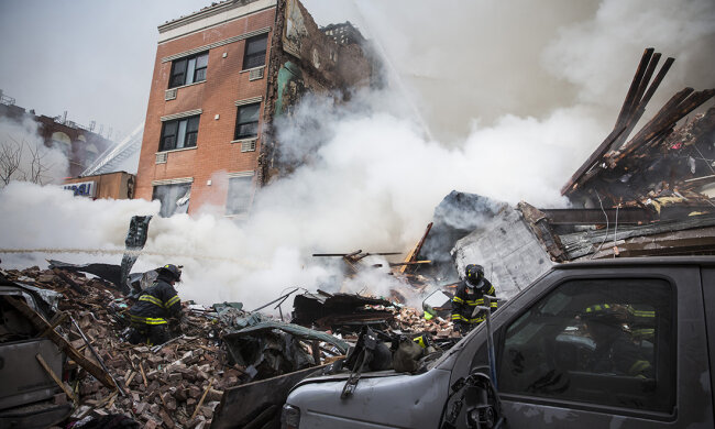 Explosion Causes Two Buildings To Collapse In Manhattan’s East Harlem Neighborhood