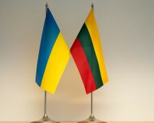 Украина Литва флаги