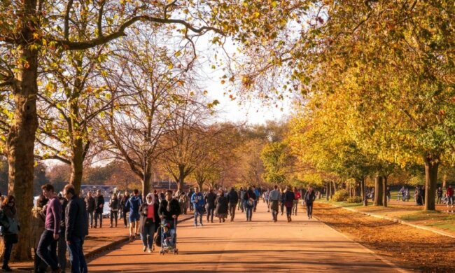 осінь, люди, погода