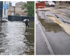 Не выдержала напора стихии: появилось видео последствия ливня в Одессе