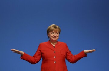 3: German Chancellor Angela Merkel is third.  REUTERS/Kai Pfaffenbach