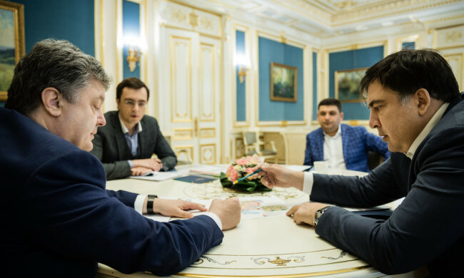 Петр Порошенко, Михаил Саакашвили