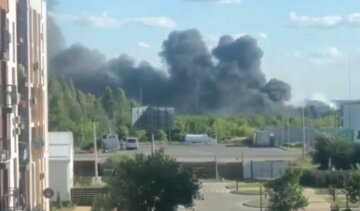 Масштабный огонь охватил свалку под Киевом, видео: "Вонь невыносимая"