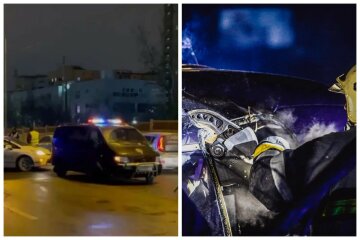 В Киеве на скользкой дороге произошло массовое ДТП: видео и что известно о пострадавших