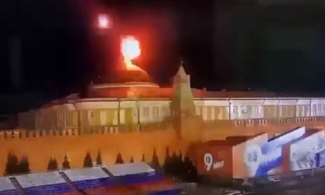 Кремль, атака дрона, удар по Кремлю