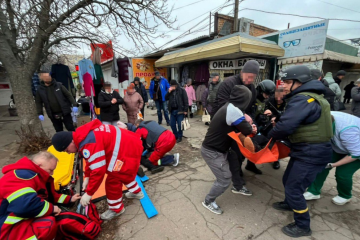 Вражеская армия нанесла удар по рынку в Никополе