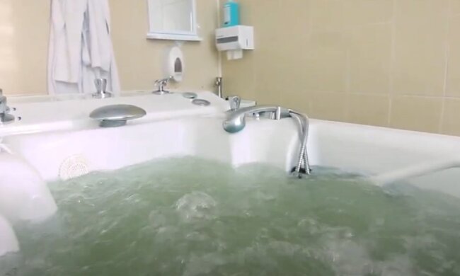 санаторій, вода, ванна, кран