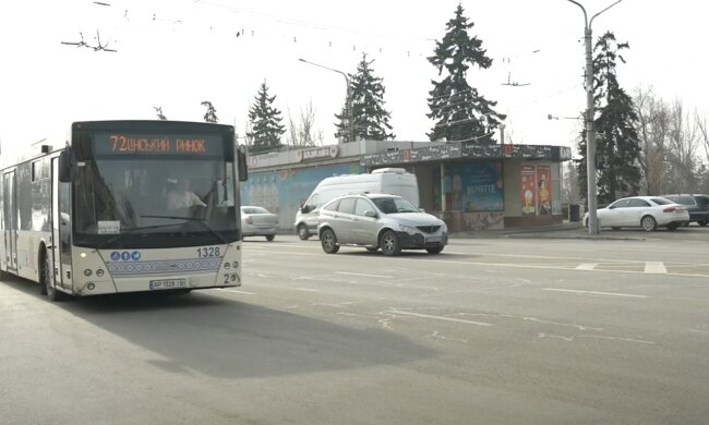 Ограничение движения транспорта в Запорожье