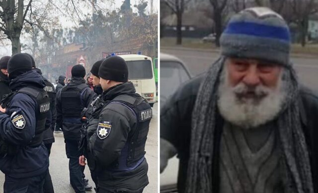 Старик на "Жигулях" прославился после своих "заработков" в Киеве, фото: "Уже приняла полиция"