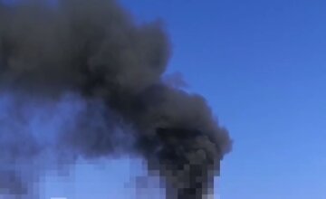 пожар и взрывы в Киеве