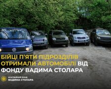 Бійці п’яти підрозділів отримали автомобілі від Фонду Вадима Столара