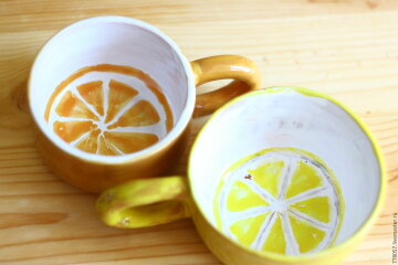 чашка, лимон