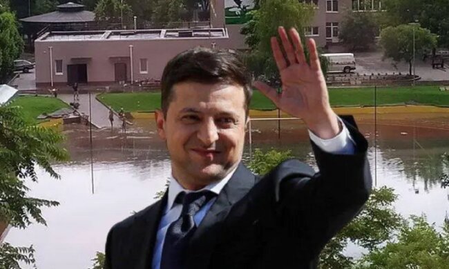 Під Одесою стадіон пішов під воду після відкриття Зеленського: кадри події