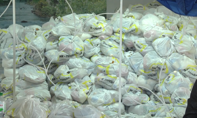 Безкоштовні продукти для ВПО та пенсіонерів в Київській області: