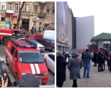 У торговому центрі Одеси почалася пожежа, людей терміново виводять на вулицю: відео НП