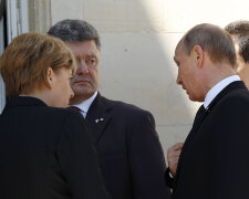 Ангела Меркель, Петр Порошенко, Владимир Путин, нормандская четверка, Минские соглашения