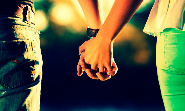 пара, влюбленные, руки