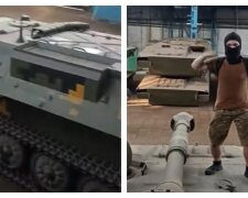 "Сразу с завода на фронт": блогеры устроили пляски на военной технике в Харькове, видео