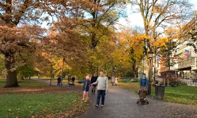 осінь, люди, погода