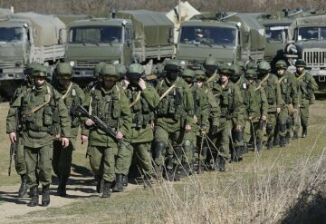 российские военные, Крым