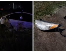В Одесі машина поліції влетіла в іномарку, запчастини розлетілися по дорозі: відео з місця аварії