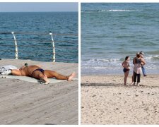Лето вернулось в Одессу, на пляжах аншлаг: люди загорают и купаются в море, кадры