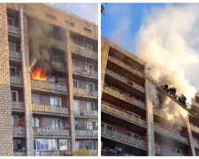 Пожар в одесском общежитии, видео ЧП: людей эвакуировали, но возникли проблемы