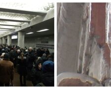 Щодня там проходять сотні людей: у харківському метро бурульки звисають прямо зі стелі, фото