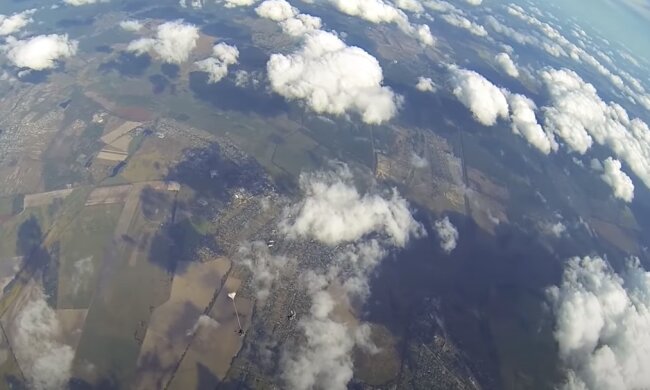 В небе над Днепропетровщиной заметили хороший знак: "Все будет Украина!"