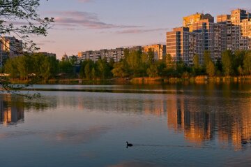 Стало известно, почему озеро в Киеве внезапно покраснело