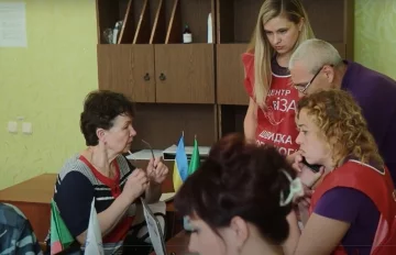 Гуманитарная помощь для пенсионеров в Сумской области