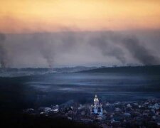 война, бои, дым, Ирпень, Киевская область