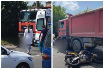 Страшная гибель настигла байкера на украинской трассе, кадры трагедии: "занесло под колеса"