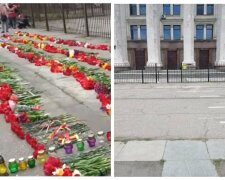 Цветы не долго лежали: как выглядит Куликово поле возле Дома профсоюзов 5 мая, кадры