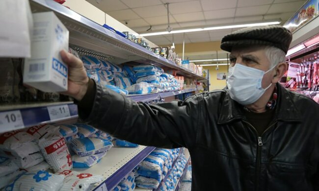 супермаркет, продукты, карантин