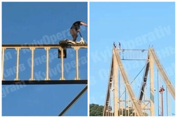 Парень устроил экстремальную езду на вершине моста, видео: "Номинант на премию Дарвина"
