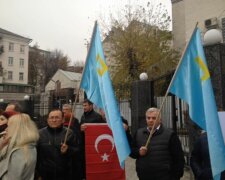 крымские татары митинг под посольством РФ 2