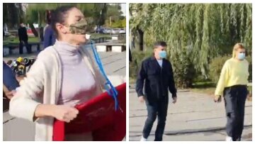 На Зеленського з дружиною кинулася дівчина без трусів, з'явилися кадри: "Покажіть ще!"
