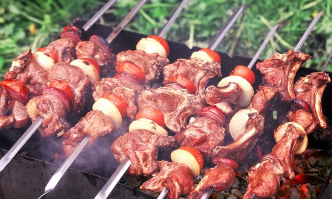 шашлык, мясо