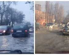 Одесса ушла под воду после дождя и снега: появилось  видео затопленных улиц