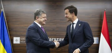 президент Украины Петр Порошенко и премьер Нидерландов Марк Рютте