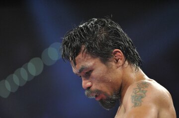 Manny Pacquiao of the Philippines waits