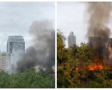 Пожежа спалахнула на узбережжі в Одесі, чорний дим видно здалеку: відео НП