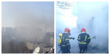 В Киеве прогремели мощные взрывы, разгорелся пожар: кадры и что известно о пострадавших
