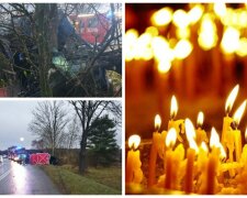 Трагедия с украинцами в Польше, микроавтобус слетел с дороги: кадры и первые детали ДТП